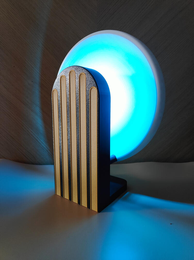 Orbit Echo – A 3D Printable Art Deco-Inspired Lamp