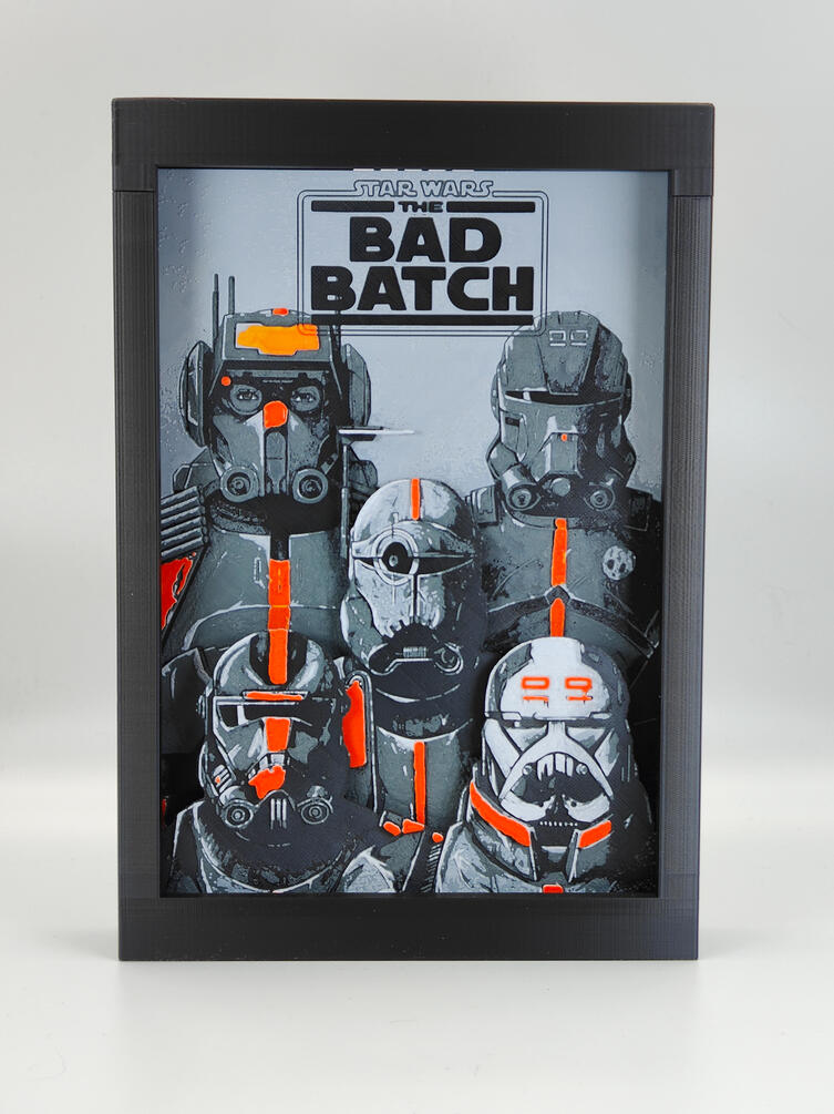 Star Wars The Bad Batch HueForge Box