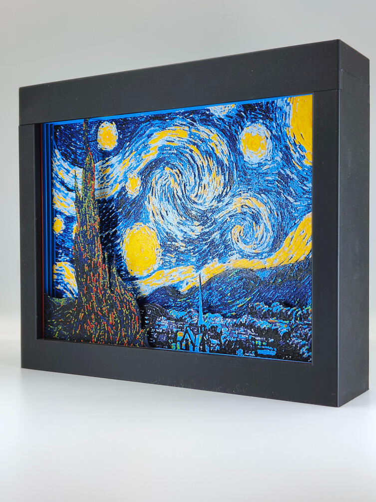The Starry Night Shadow Box